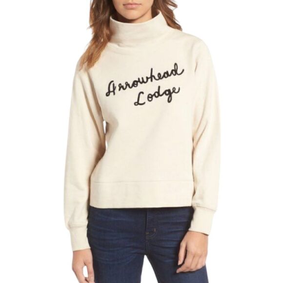 Madewell Tan Arrowhead Lodge High Neck Sweater - Picture 1 of 7